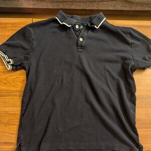 Ash & Erie Micro Pique Polo Navy - Men's Size S